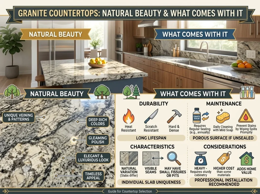 Granite Countertops Natural Beauty & What Comes With It