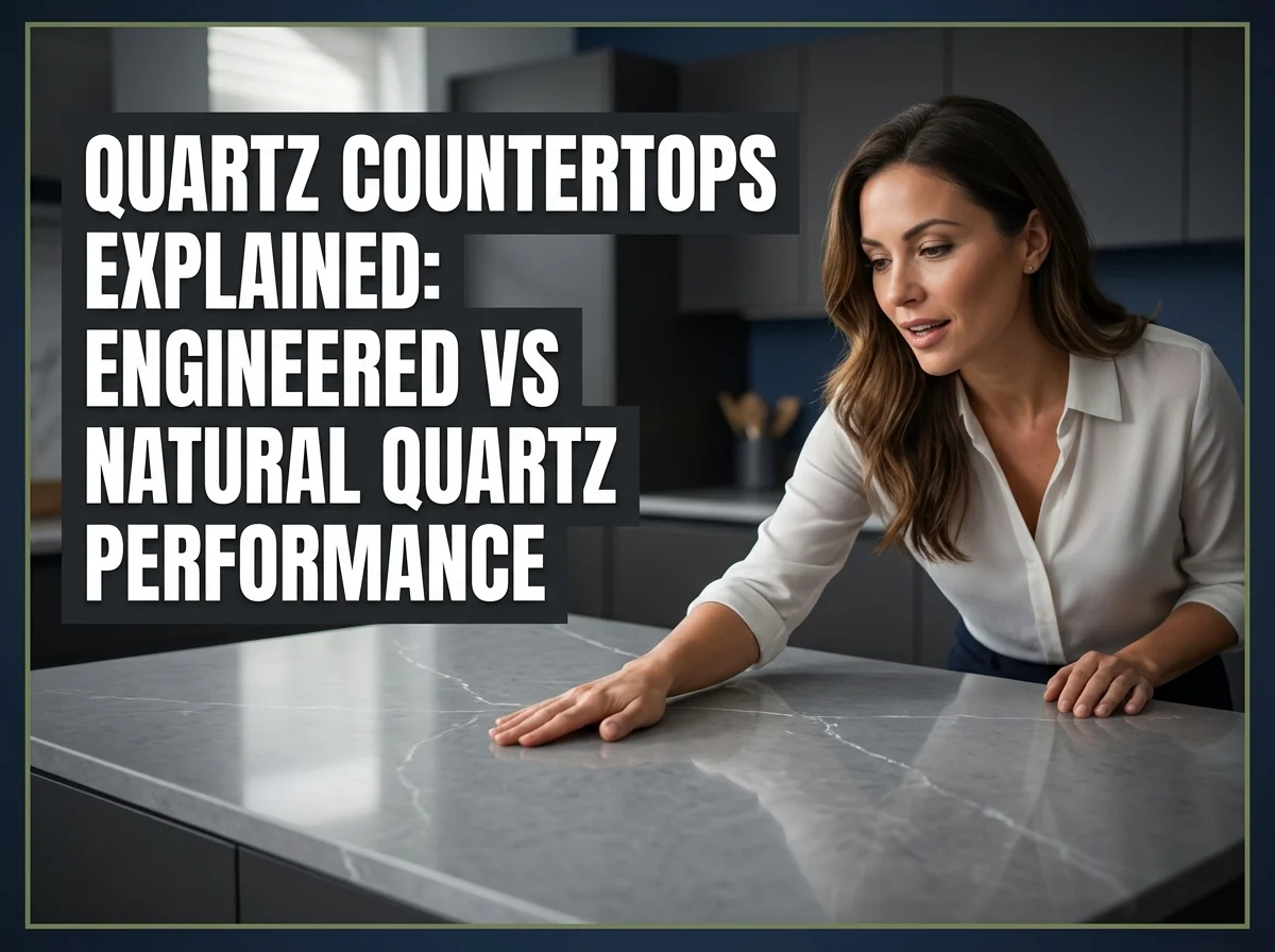 Quartz Countertops Explained: Engineered vs Natural Quartz Performance
