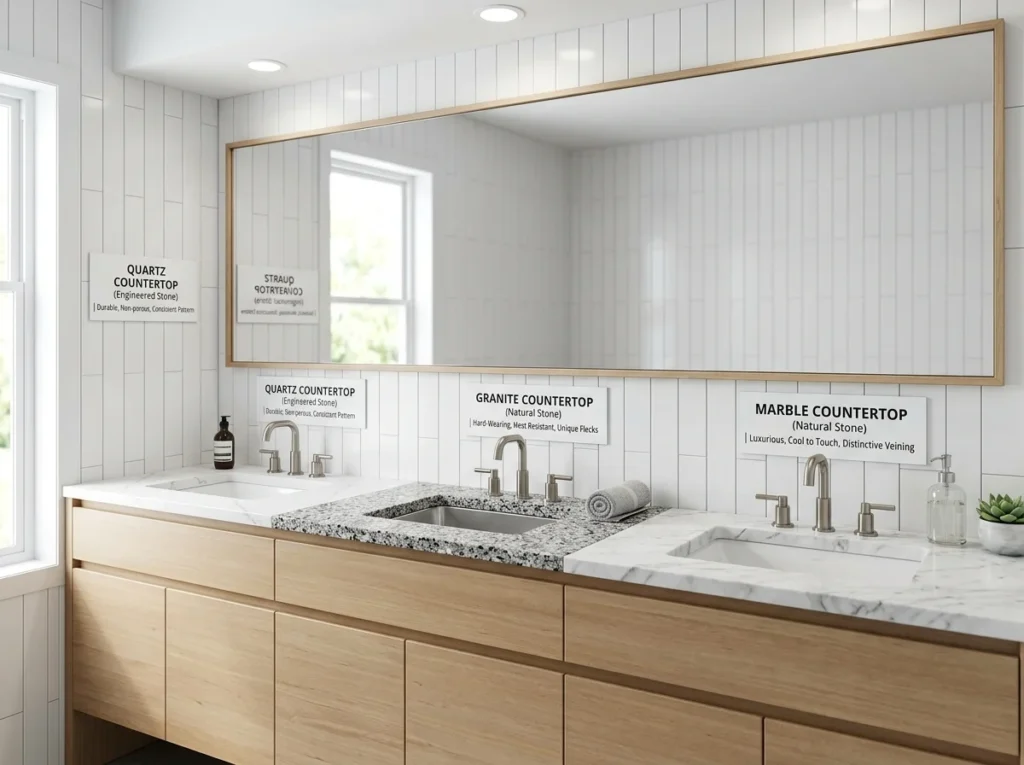 Bathroom Vanity Countertop Options Popular Choices