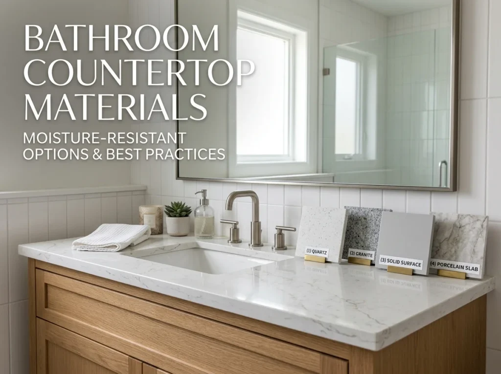 Best Bathroom Counter Materials Comparison