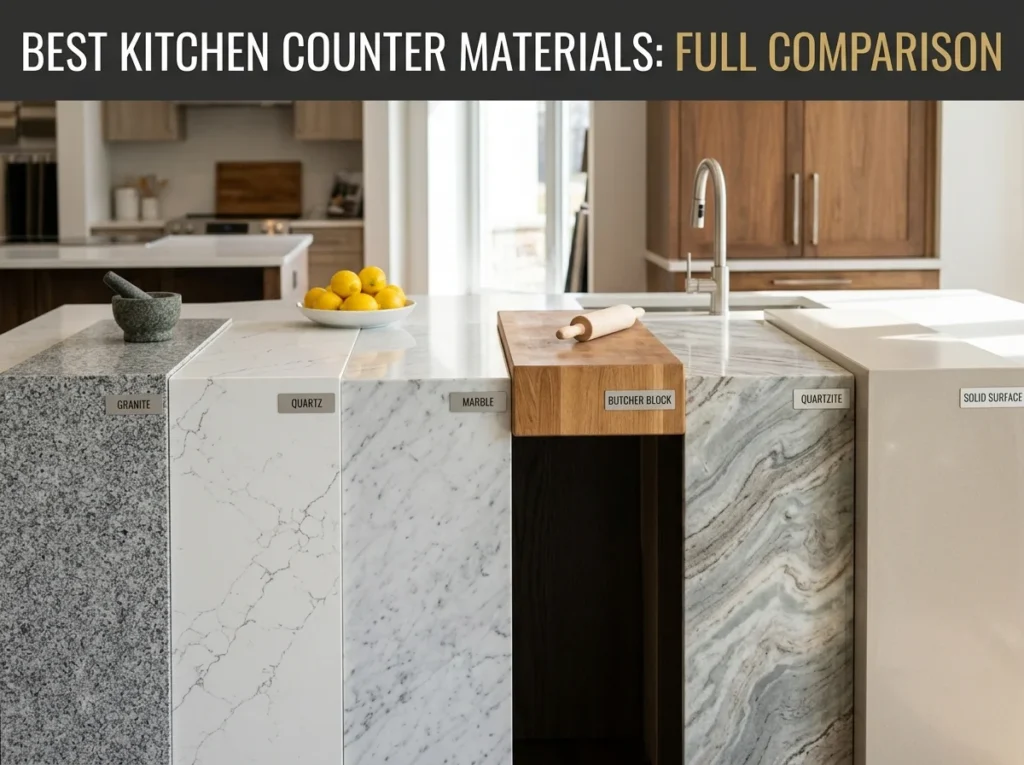 Best Kitchen Counter Materials Full Comparison