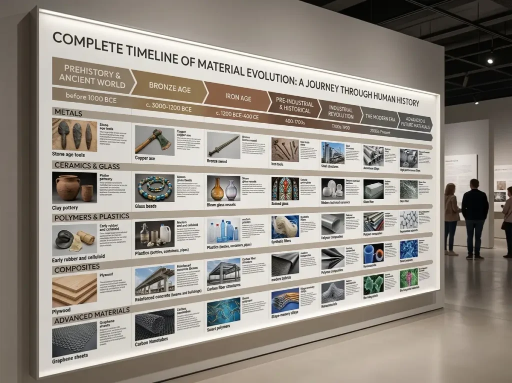 Complete Timeline For Different Material Types