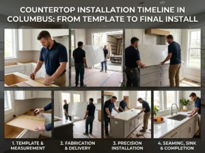 Countertop Installation Timeline in Columbus From Template to Final Install