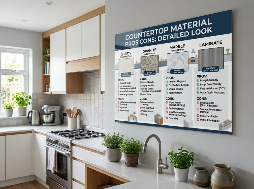 Countertop Material Pros Cons Detailed Look
