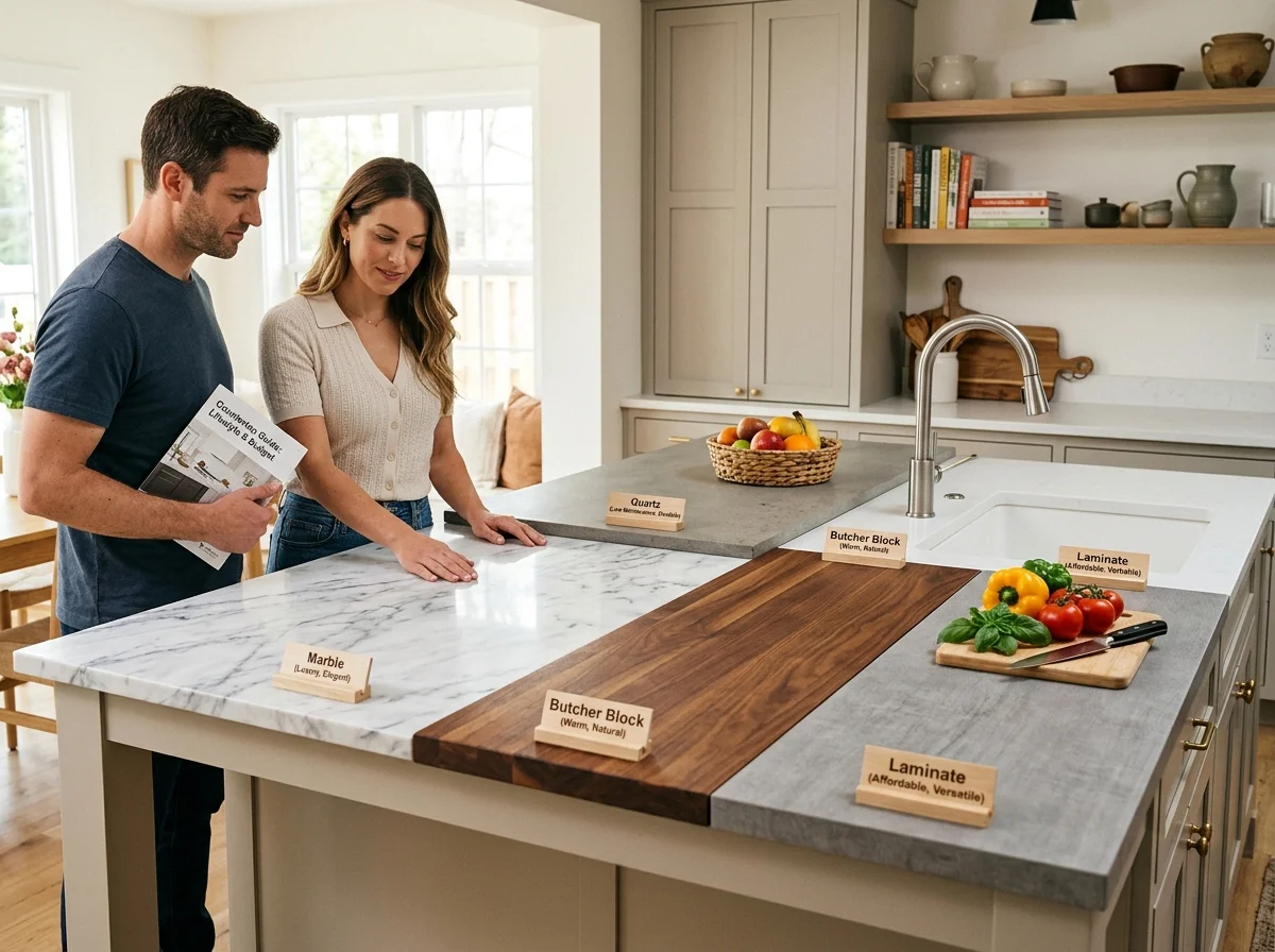 Kitchen Countertop Materials: How to Choose Based on Lifestyle & Budget