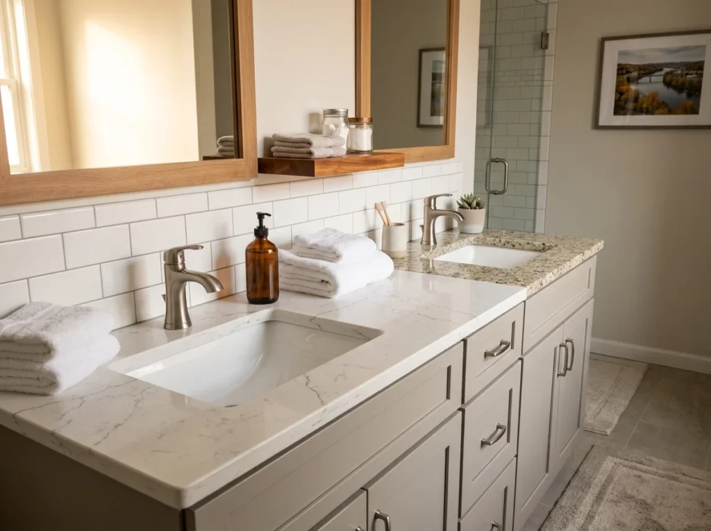 Bathroom Countertops in Zanesville, OH: Best Materials for Vanity Tops