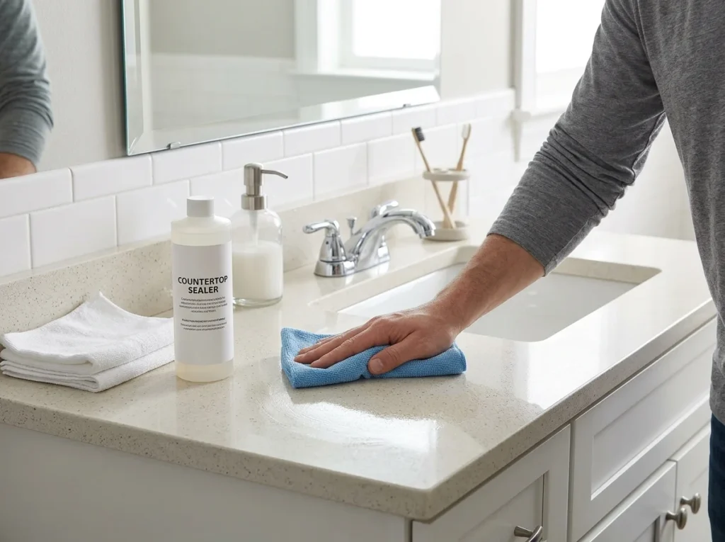 How Do You Protect a Bathroom Countertop From Moisture?