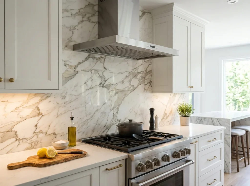 Does a Full-Height Stone Backsplash Cost More