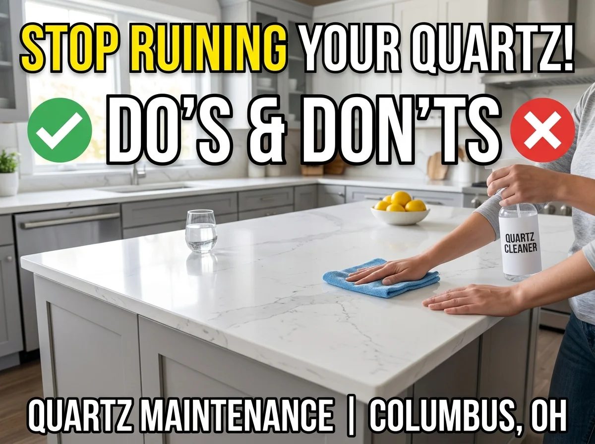 Quartz Countertop Maintenance: Do’s and Don’ts for Columbus, OH