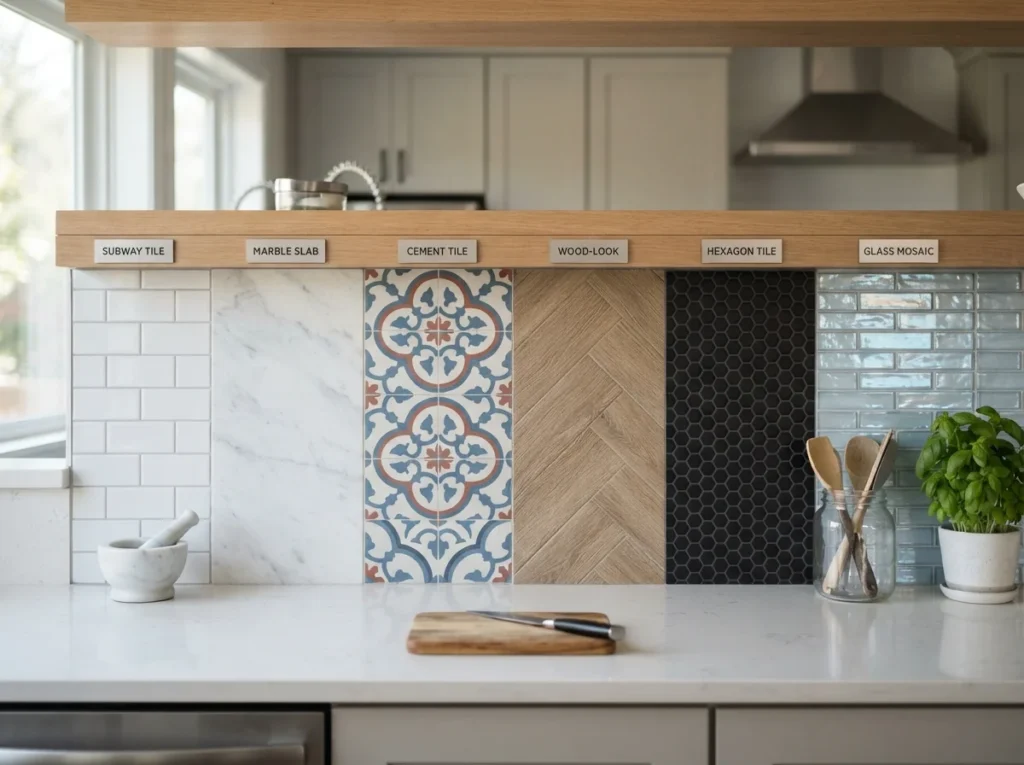Kitchen Backsplash Materials Compared