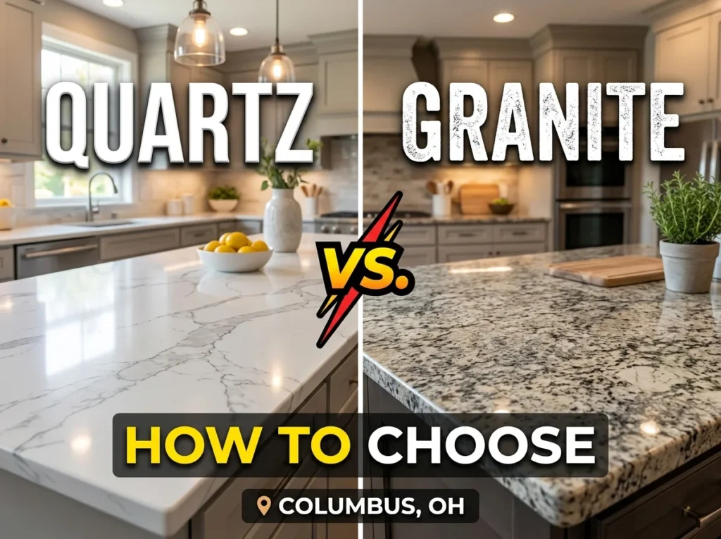 Quartz vs. Granite Countertops in Columbus, OH How to Choose for Your Kitchen