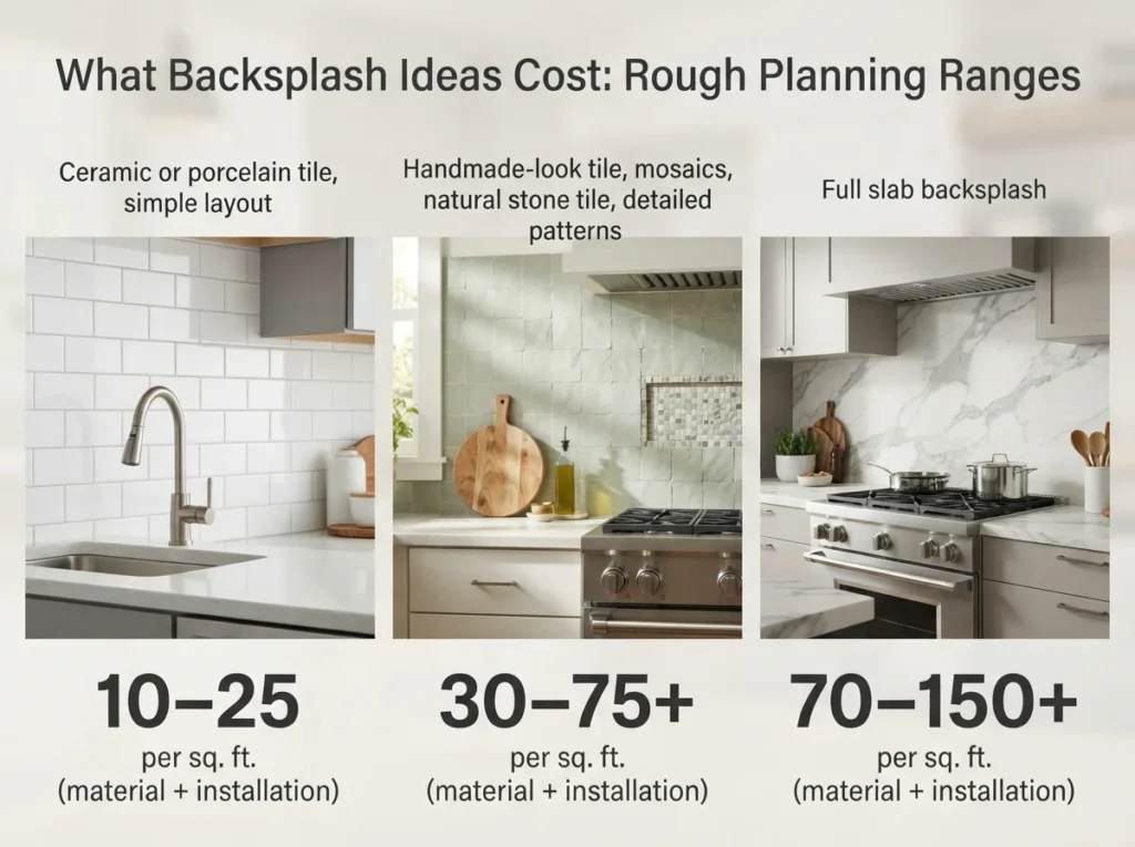 What Backsplash Ideas Cost Rough Planning Ranges